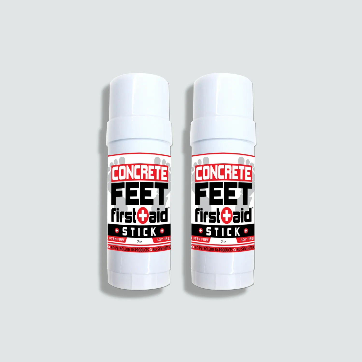 2 Concrete Feet First Aid Sticks