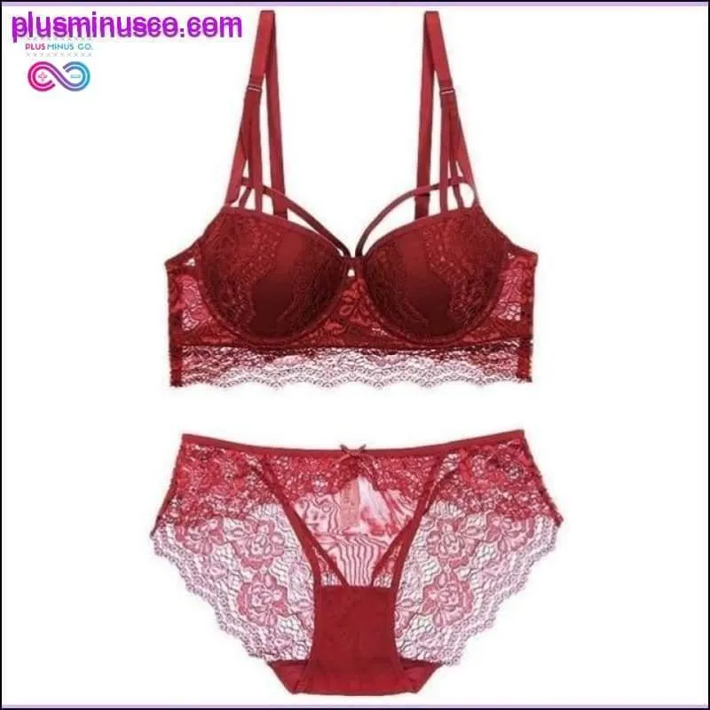 2020 Sexy Lace Bra Set 3/4 Cup Push up Bra Lingerie &