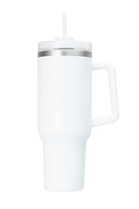 40oz Vacuum-Sealed Insulated Grip Tumbler