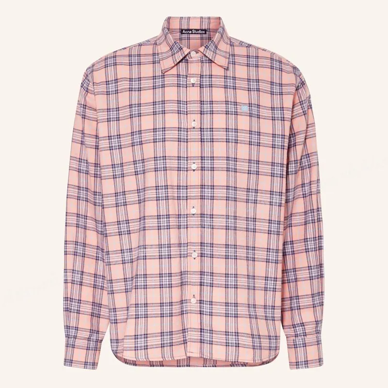 Acne Studios  |Tartan Long Sleeves Cotton Designers Shirts