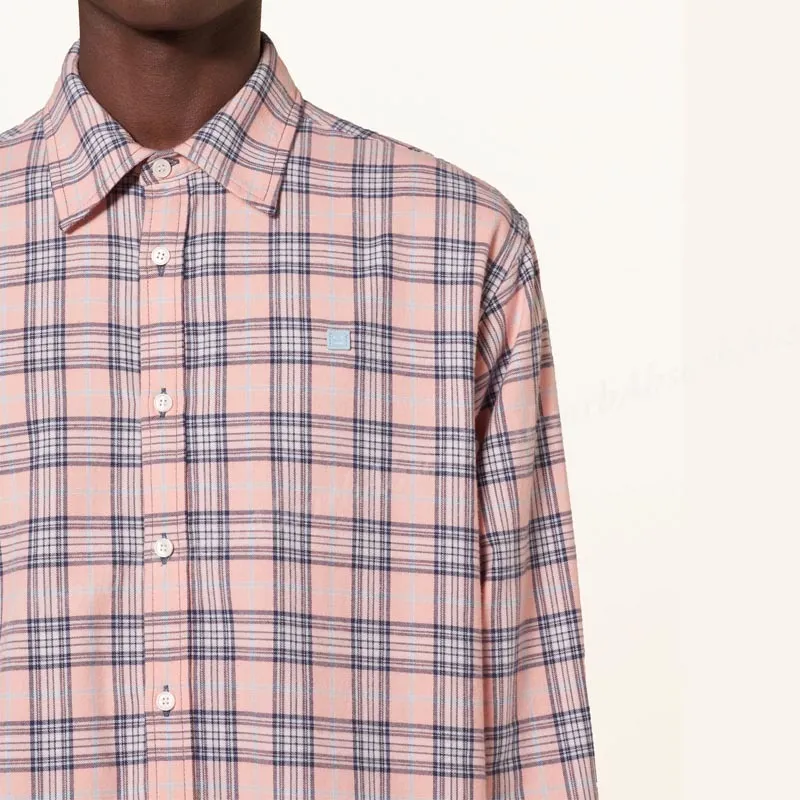 Acne Studios  |Tartan Long Sleeves Cotton Designers Shirts