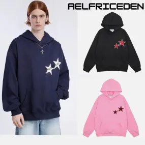 Aelfric Eden  |Pullovers Unisex Blended Fabrics Street Style Bi-color