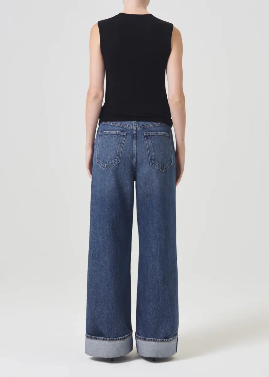 AGOLDE high rise wide leg jeans in Control