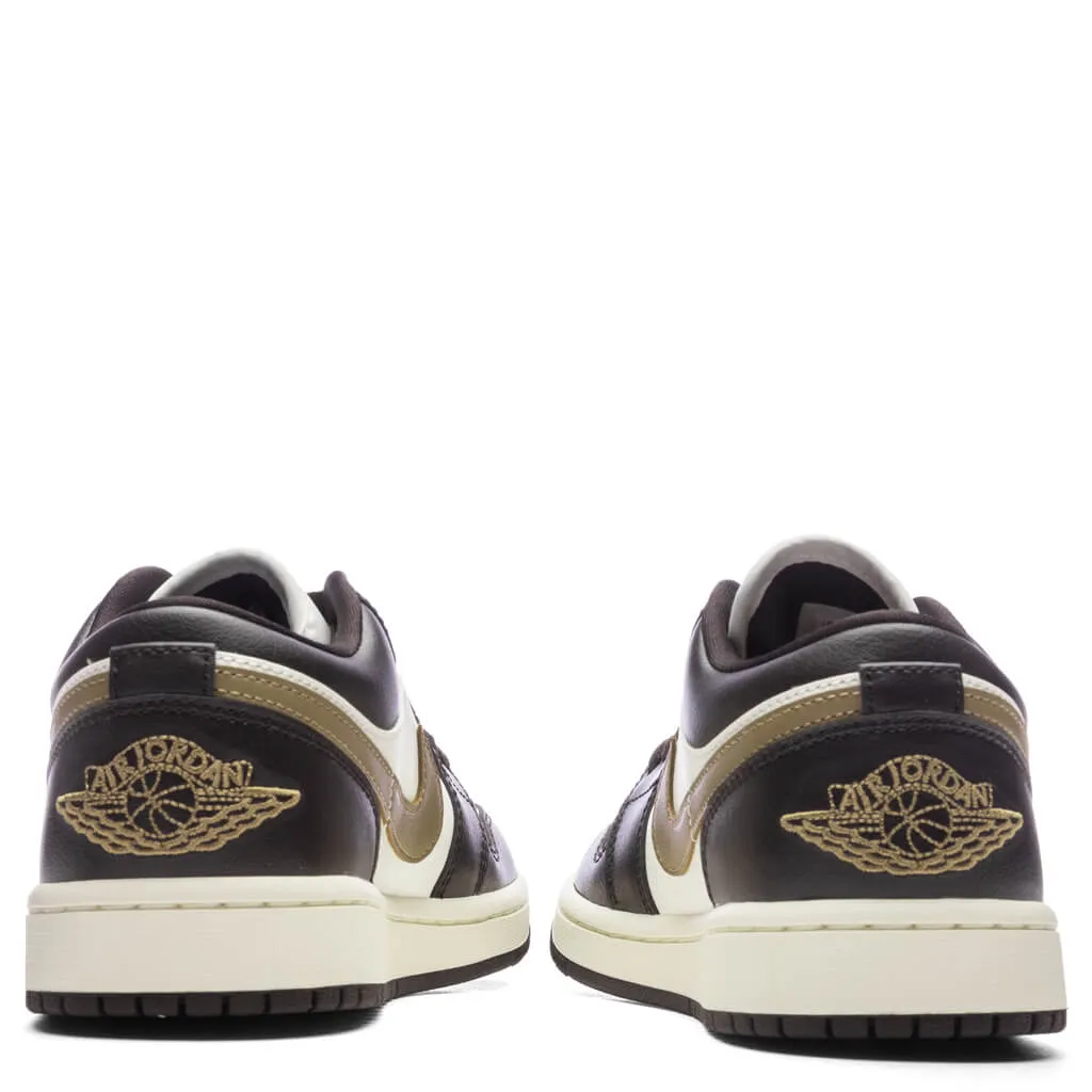 Air Jordan 1 Low Women's - Shadow Brown/Brown Kelp/Sail