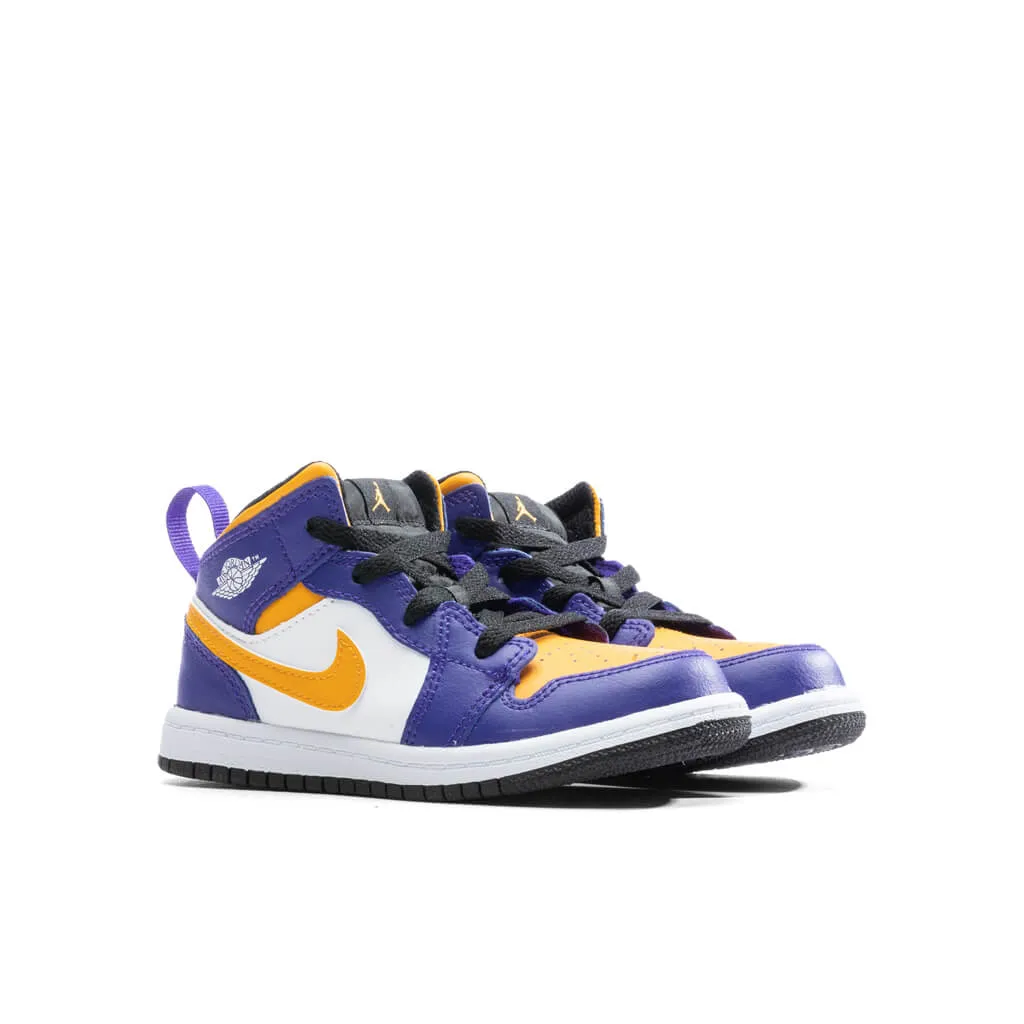 Air Jordan 1 Mid (TD) - Dark Concord/Taxi/White