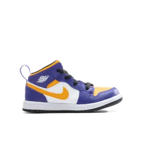 Air Jordan 1 Mid (TD) - Dark Concord/Taxi/White