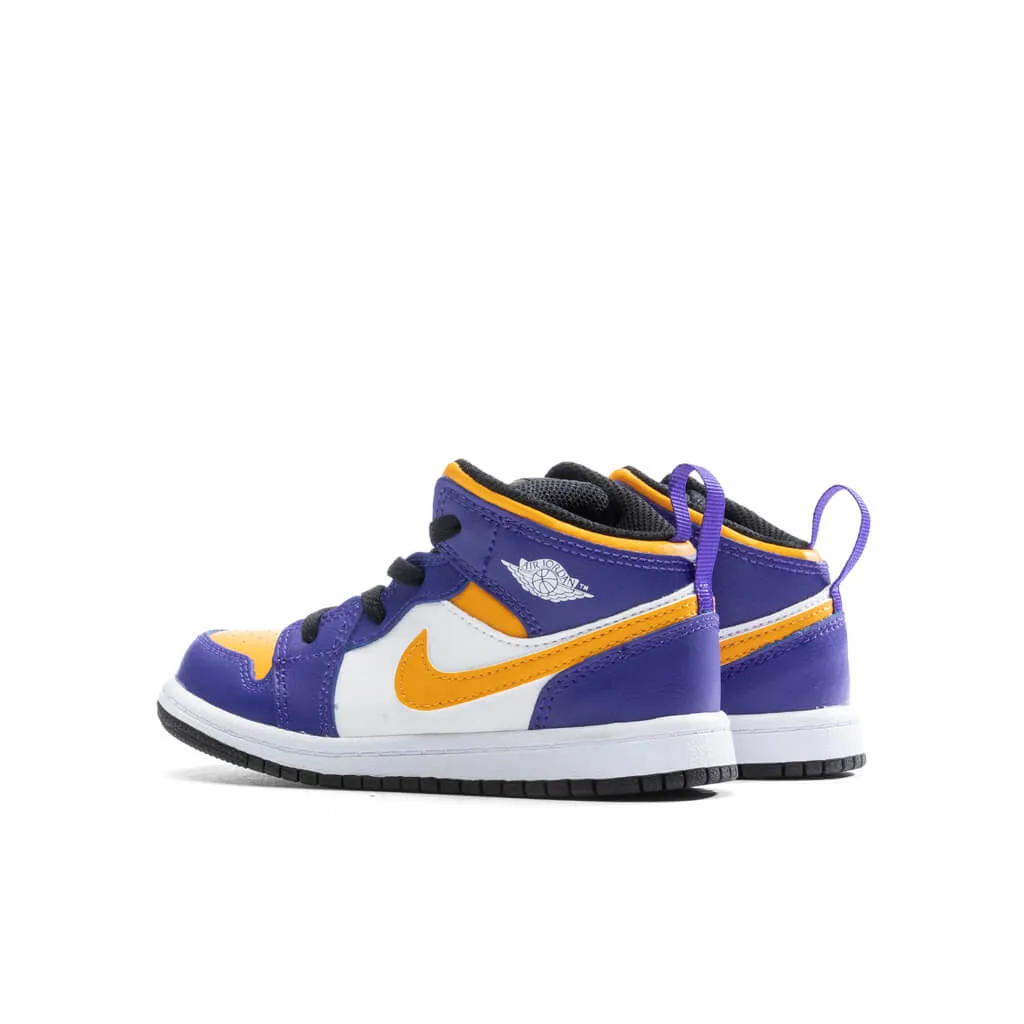 Air Jordan 1 Mid (TD) - Dark Concord/Taxi/White