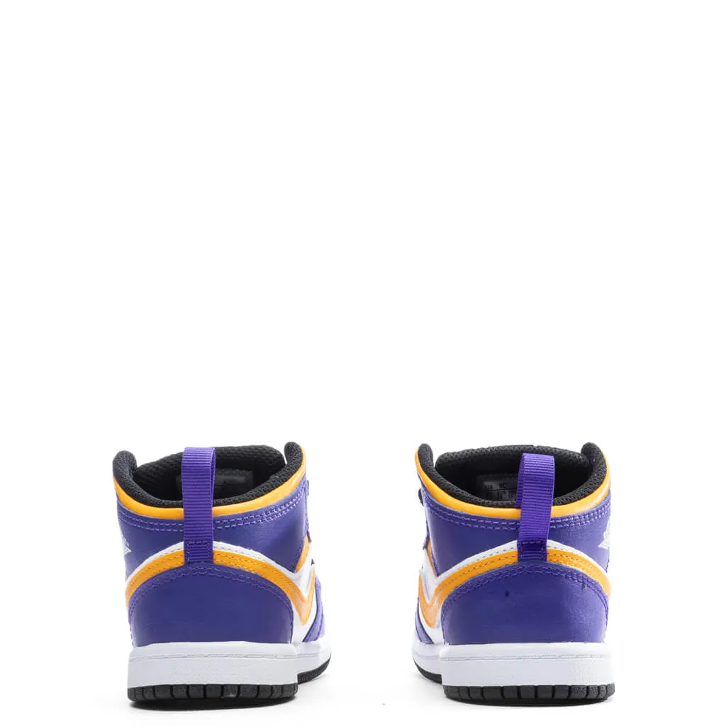 Air Jordan 1 Mid (TD) - Dark Concord/Taxi/White