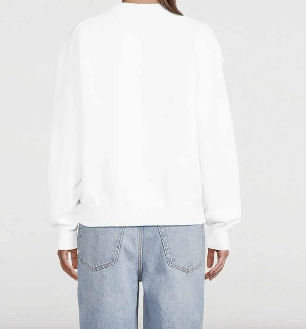 Alexander Wang  |Crew Neck Pullovers Unisex Street Style Long Sleeves Plain