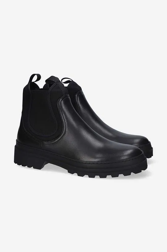 A.P.C. leather chelsea boots Chelsea Adrien men's black color