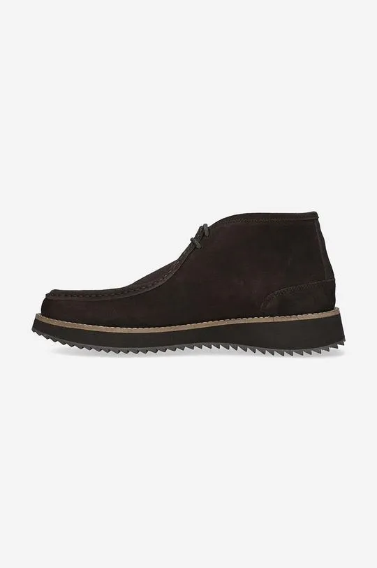 A.P.C. suede shoes Boots Jeremie Haute men's brown color