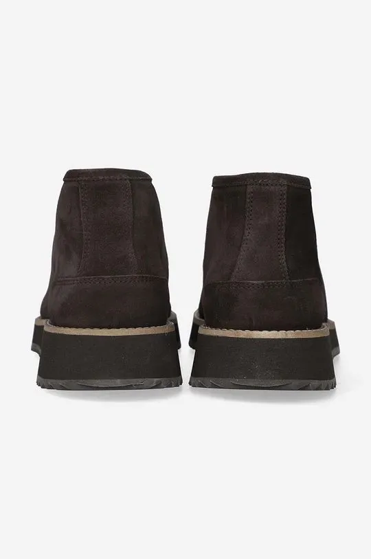 A.P.C. suede shoes Boots Jeremie Haute men's brown color