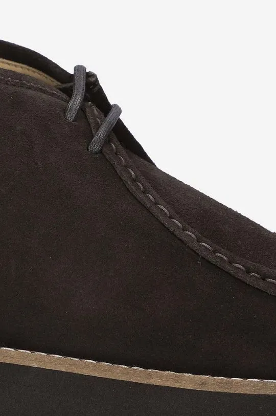 A.P.C. suede shoes Boots Jeremie Haute men's brown color