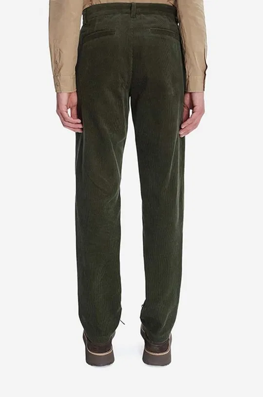 A.P.C. trousers Pantalon Constantin men's green color