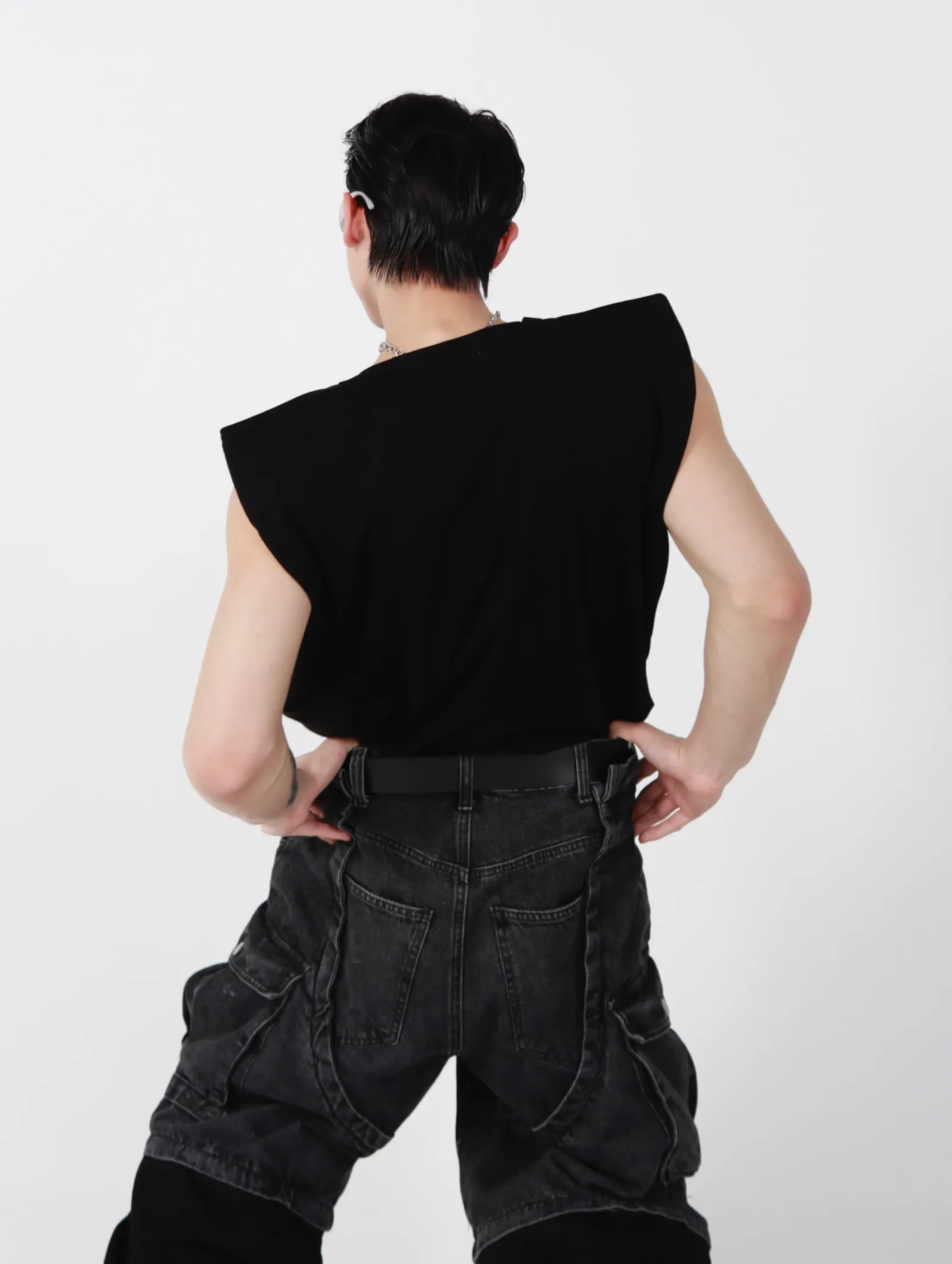 Argue Culture  |Crew Neck Pullovers Sleeveless Street Style Plain