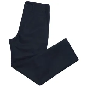 Arpenteur - Fox Cotton / Linen Gabardine Trousers - Midnight