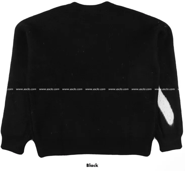 ASCLO  |Crew Neck Pullovers Monogram Unisex Fine Gauge Street Style