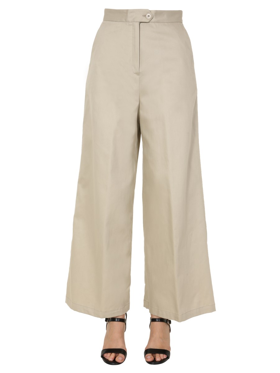 ASPESI    WIDE COTTON GABARDINE PANTS