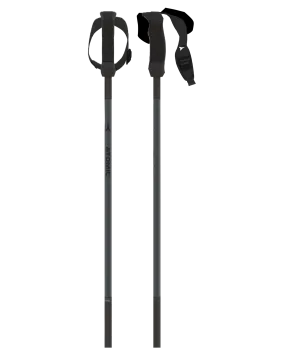 Atomic AMT Carbon SQS Ski Poles - Black / Anthracite - 2023