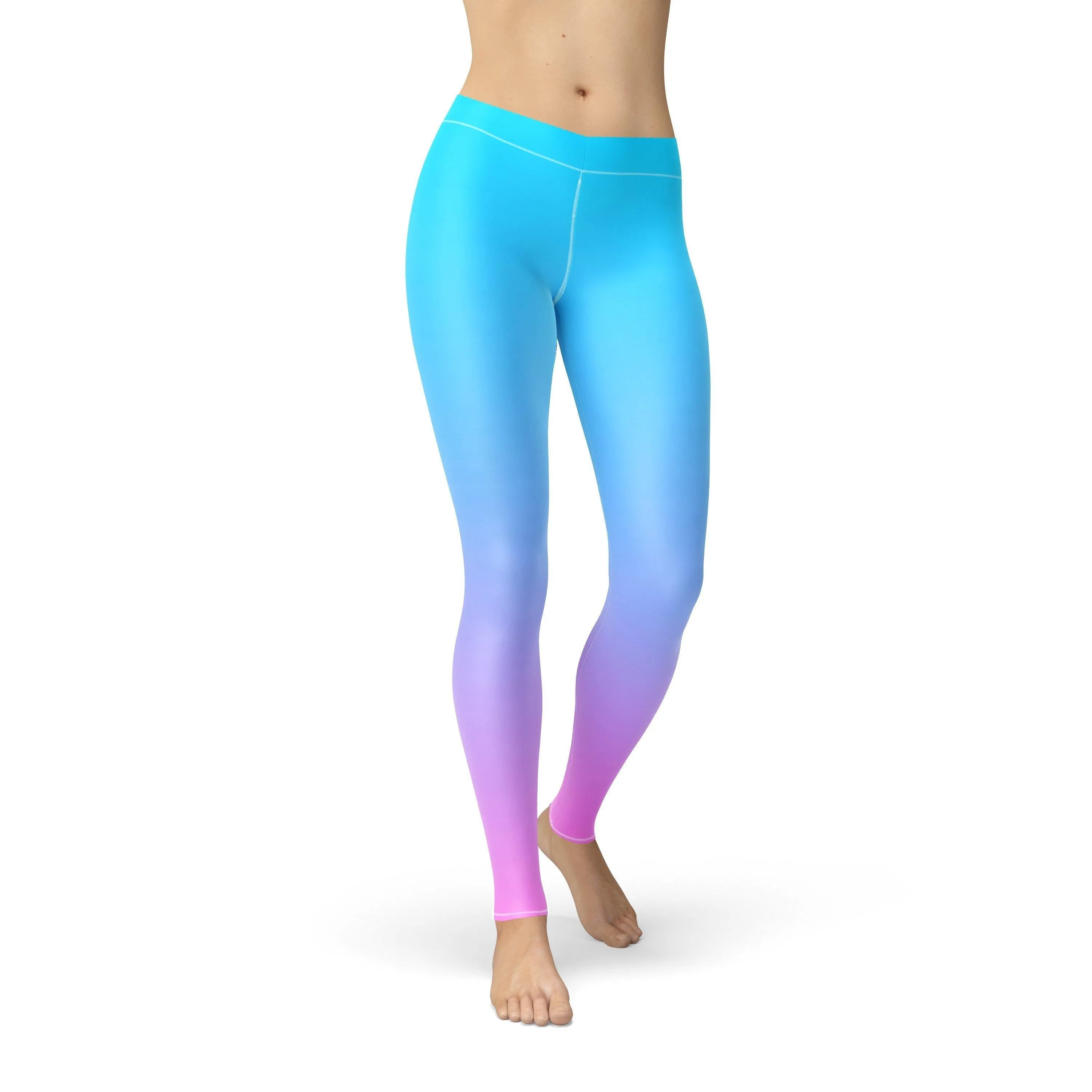 Avery Blue Pink Ombre Leggings