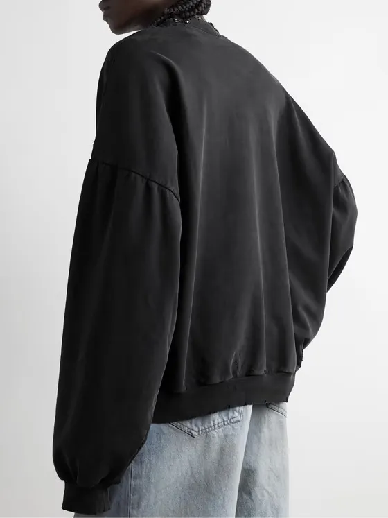 BALENCIAGA  |Crew Neck Pullovers Unisex Studded Street Style U-Neck