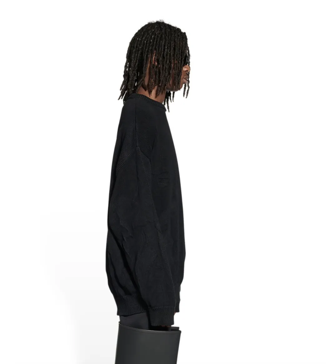 BALENCIAGA  |Crew Neck Pullovers Unisex Wool Blended Fabrics Street Style