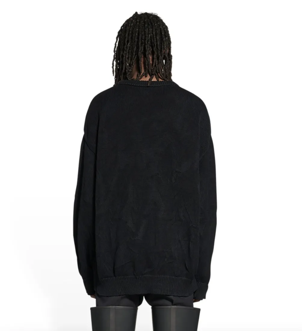 BALENCIAGA  |Crew Neck Pullovers Unisex Wool Blended Fabrics Street Style