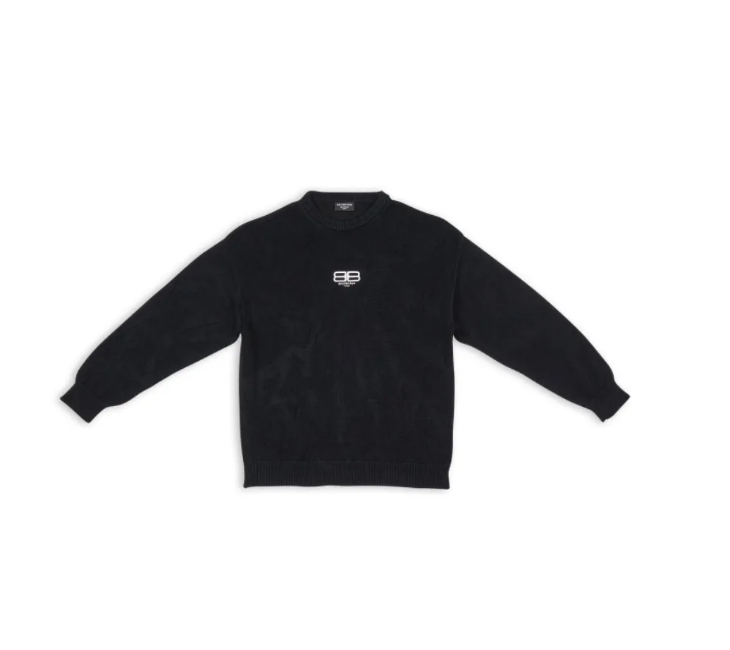 BALENCIAGA  |Crew Neck Pullovers Unisex Wool Blended Fabrics Street Style