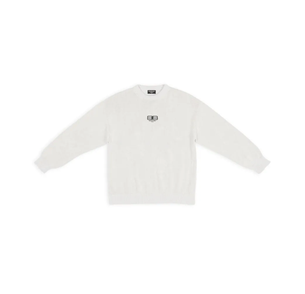 BALENCIAGA  |Crew Neck Pullovers Unisex Wool Blended Fabrics Street Style