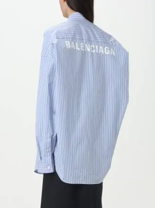 BALENCIAGA  |Stripes Casual Style Unisex Dolman Sleeves Street Style