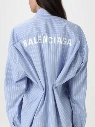 BALENCIAGA  |Stripes Casual Style Unisex Dolman Sleeves Street Style