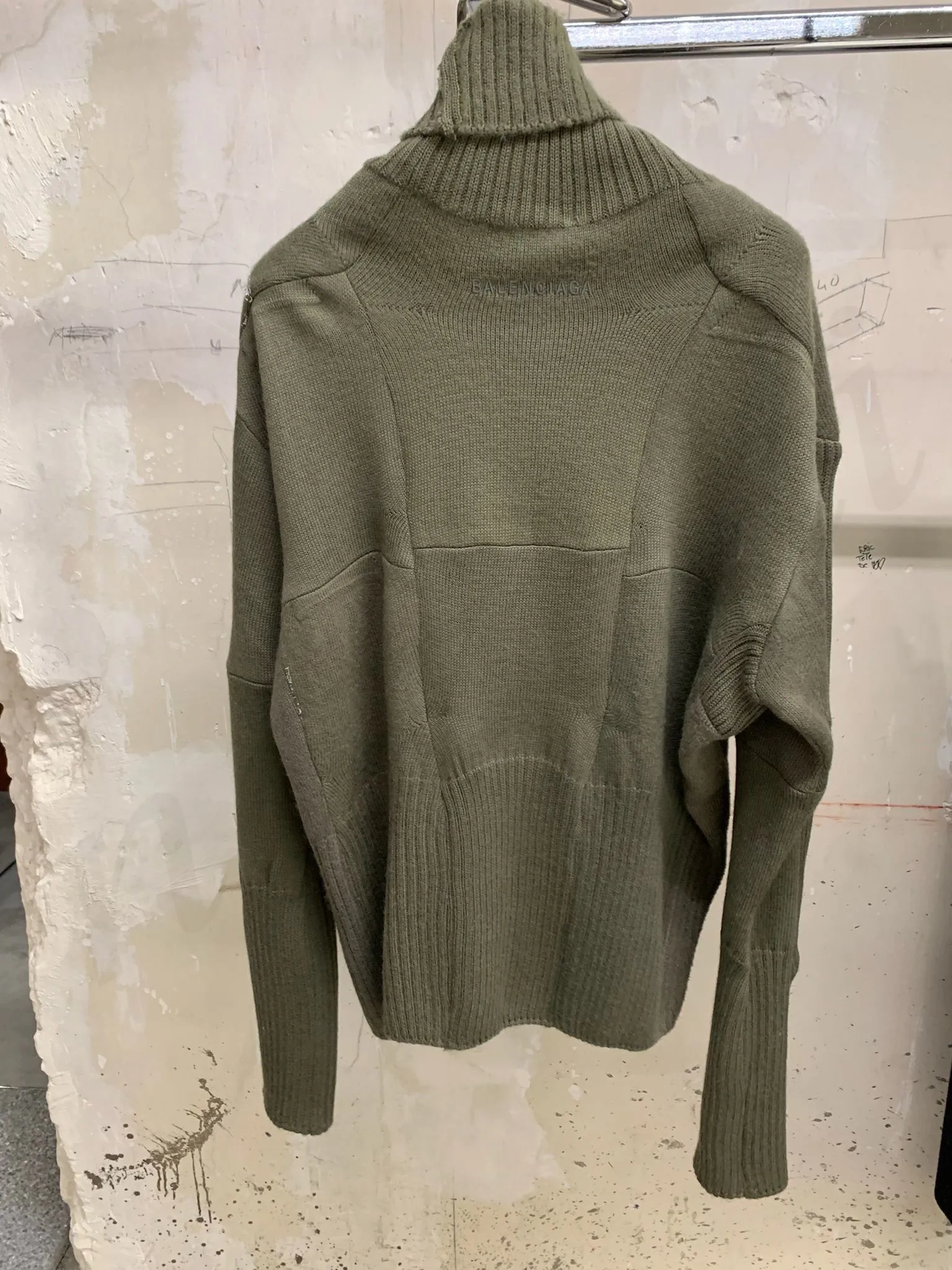 BALENCIAGA  |Unisex Wool Long Sleeves Oversized Logo Luxury