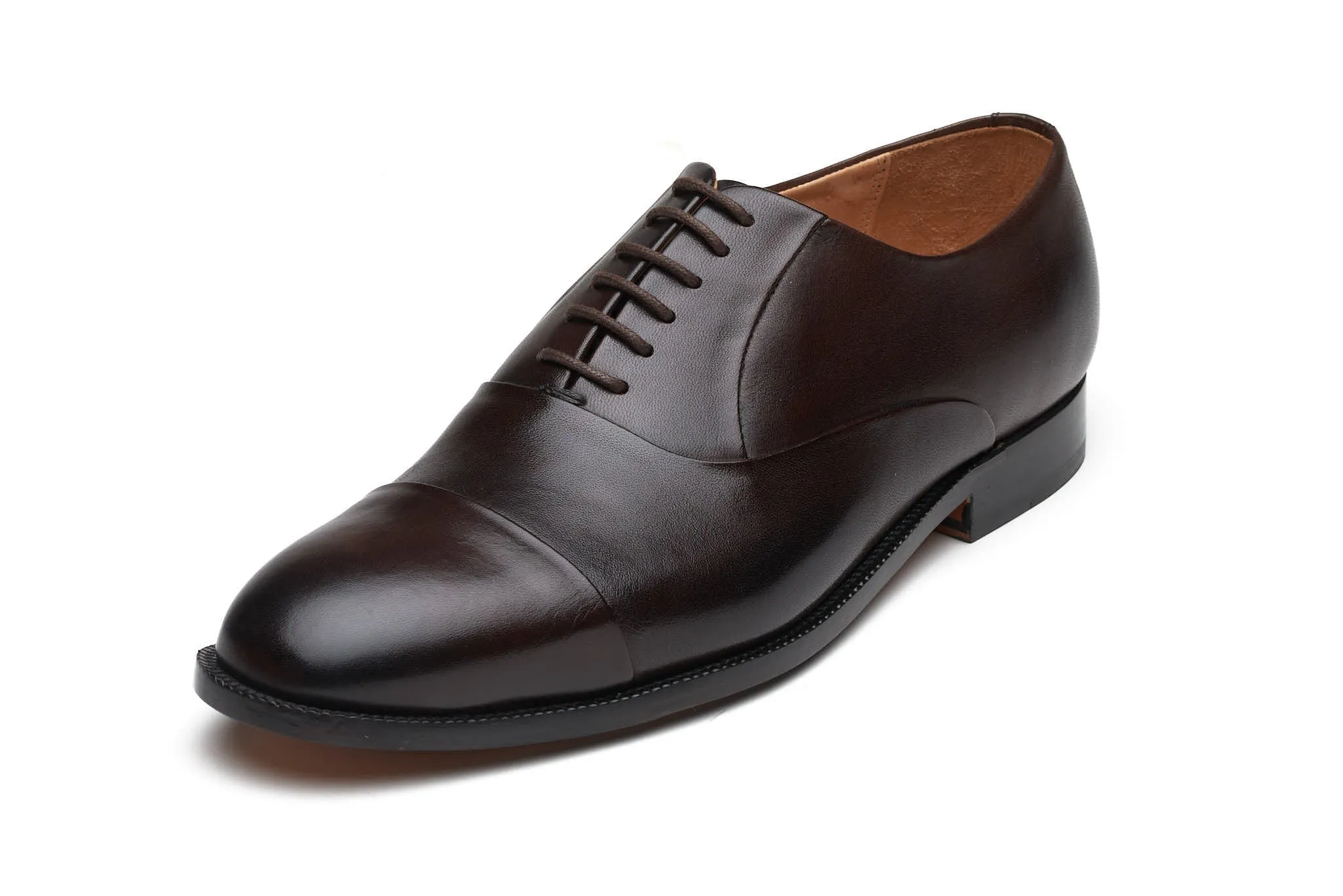 Blind Stitch Captoe Oxford - Dark Brown