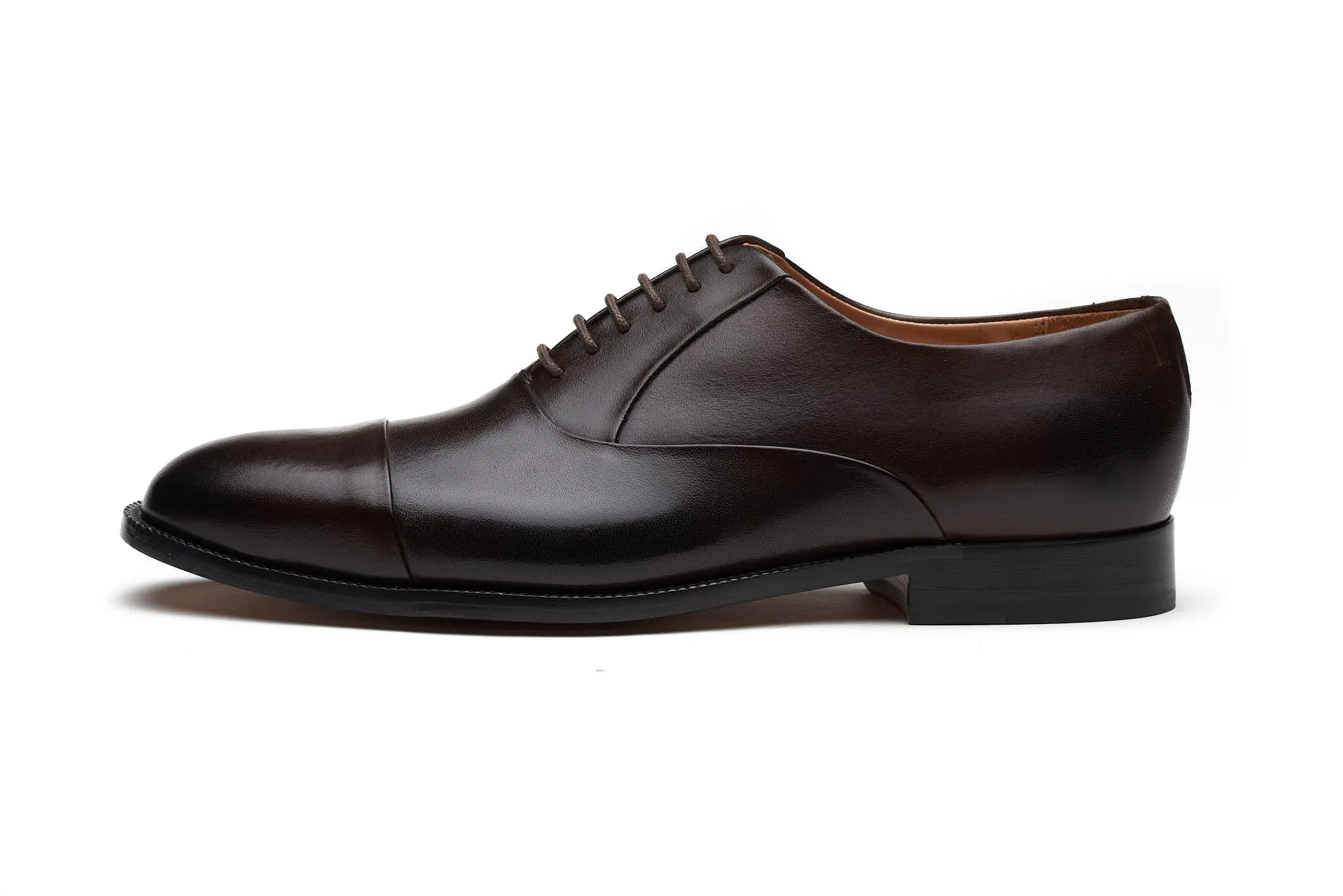 Blind Stitch Captoe Oxford - Dark Brown