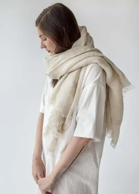 Bordy Shawl/Scarf - Oatmeal