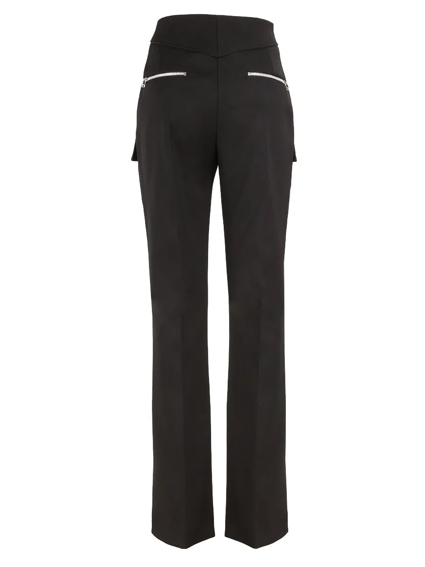 Bottega Veneta High Waist Bootcut Tailored Trousers