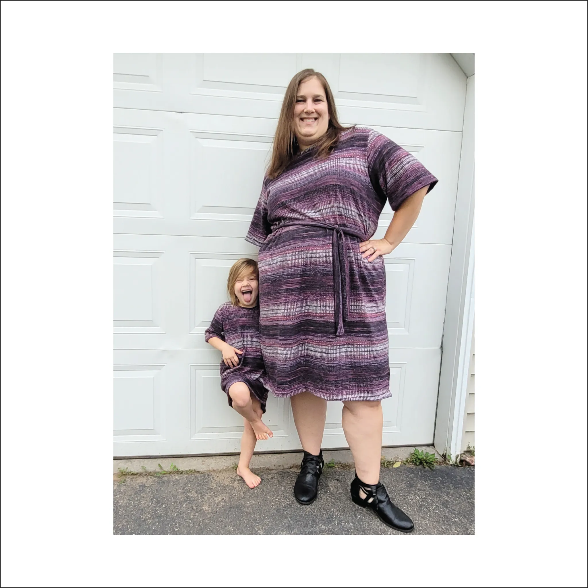 BUNDLE Oversized Tee Shirt Dress | Kids and Adult Sizes | Beginner Sewing Pattern