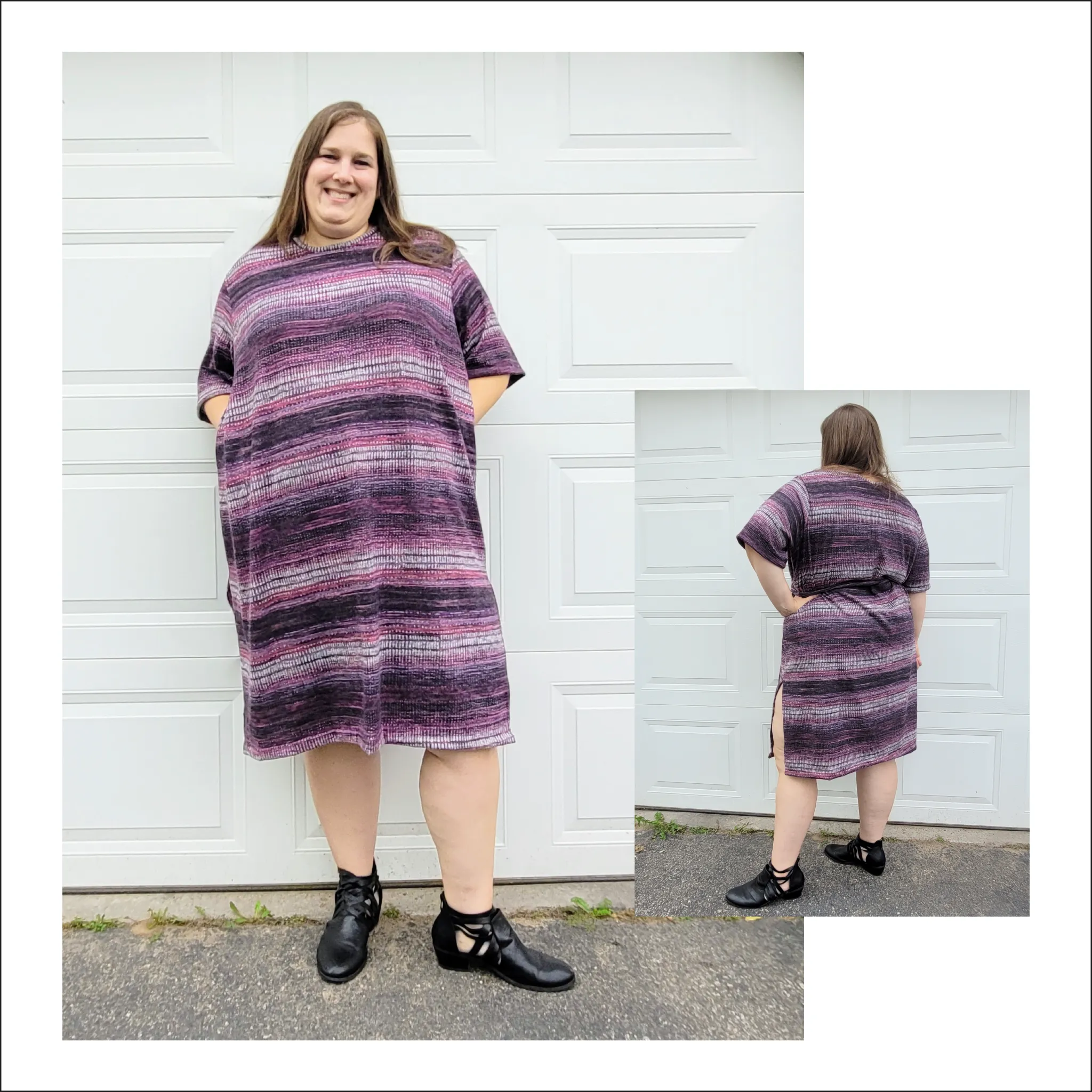 BUNDLE Oversized Tee Shirt Dress | Kids and Adult Sizes | Beginner Sewing Pattern