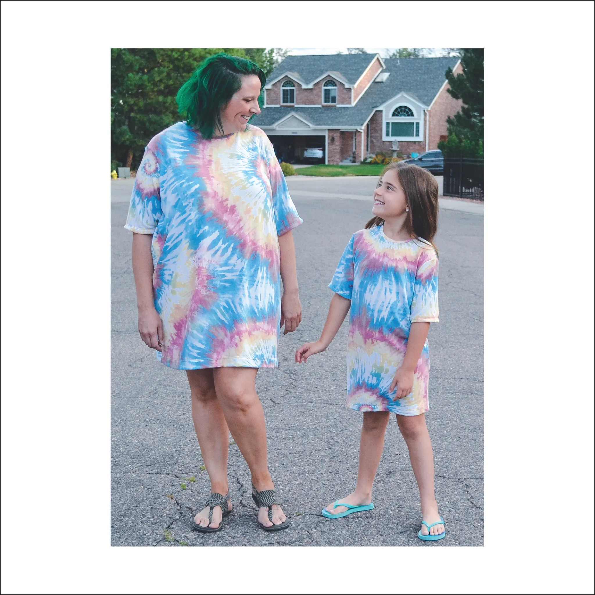 BUNDLE Oversized Tee Shirt Dress | Kids and Adult Sizes | Beginner Sewing Pattern