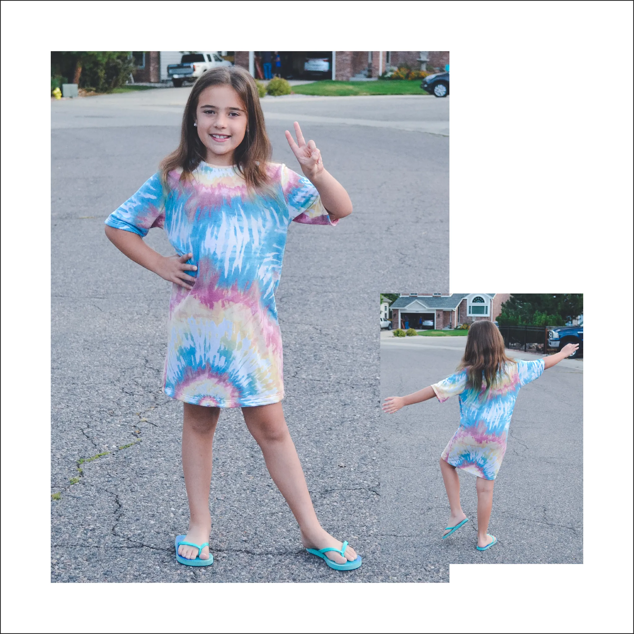 BUNDLE Oversized Tee Shirt Dress | Kids and Adult Sizes | Beginner Sewing Pattern