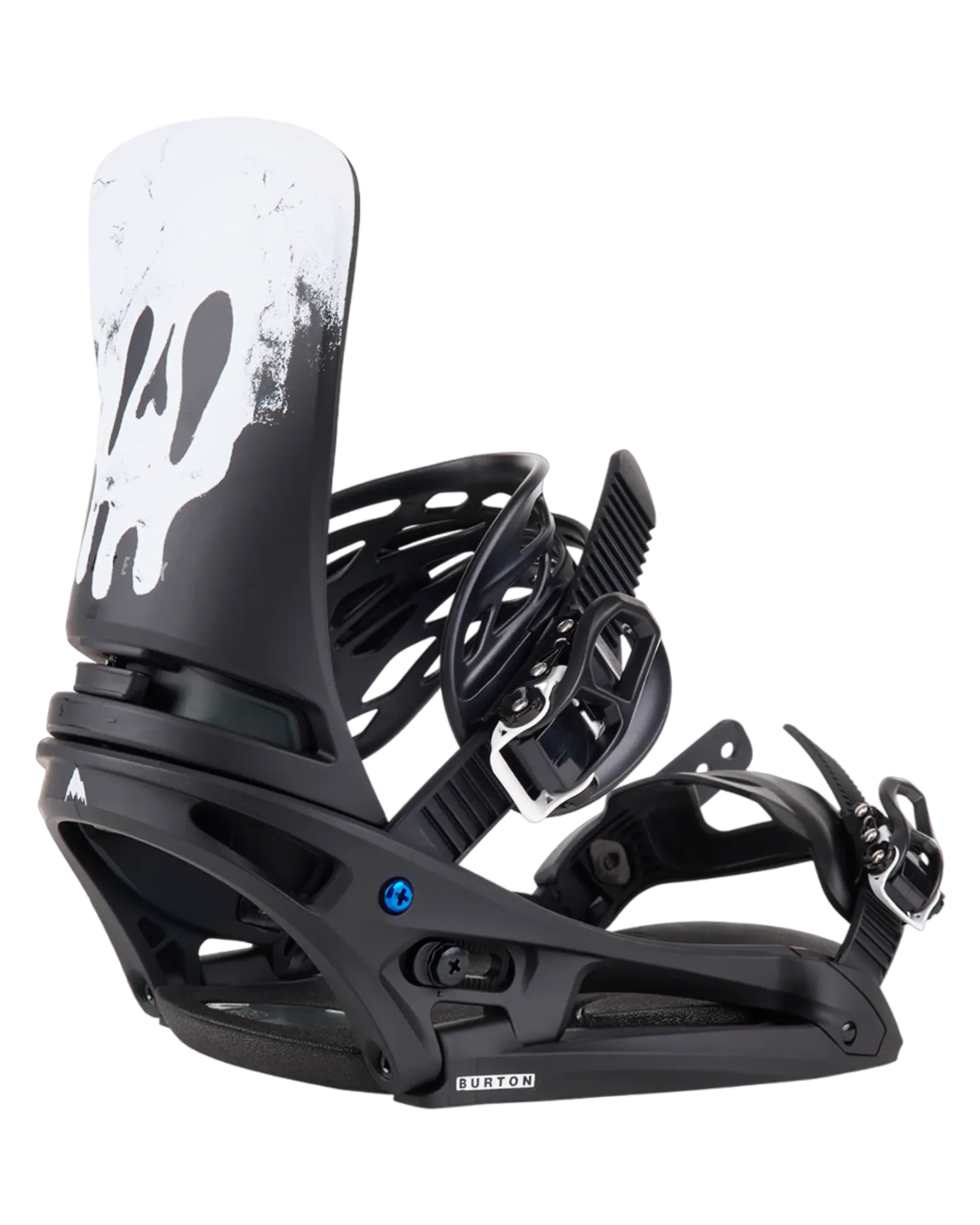 Burton Men's Cartel X Est Snowboard Bindings - Black / White / Graphic - 2024