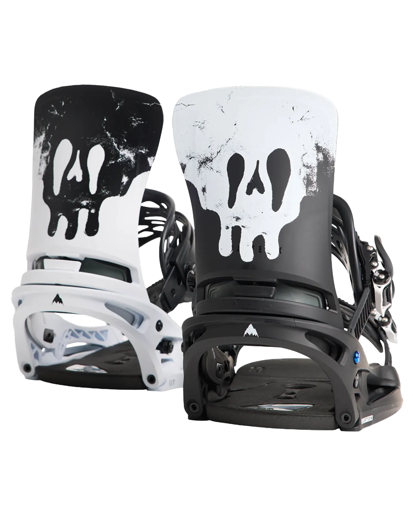 Burton Men's Cartel X Est Snowboard Bindings - Black / White / Graphic - 2024