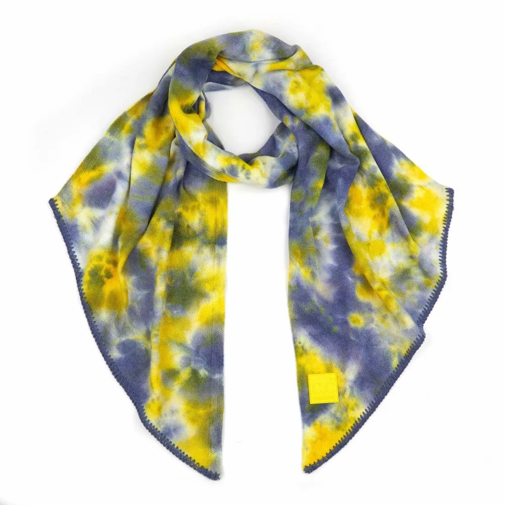 CC brand Tie-Dye Bias Cut Scarf