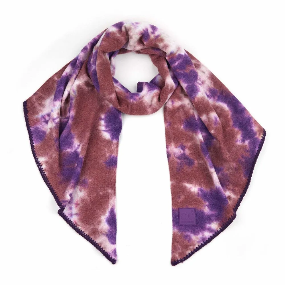 CC brand Tie-Dye Bias Cut Scarf