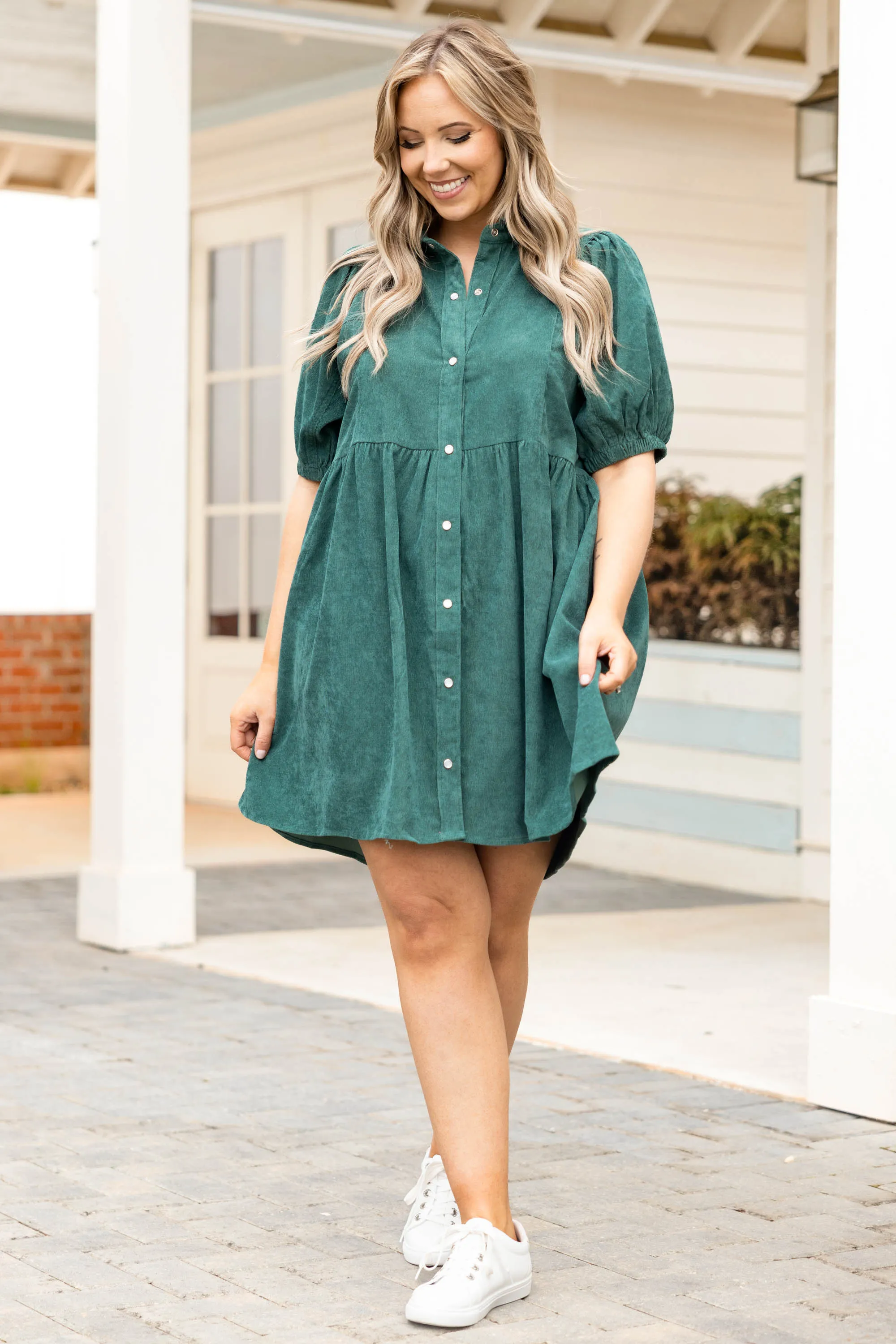 Chase Your Dreams Dress, Hunter Green