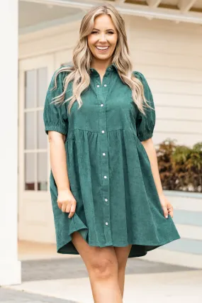 Chase Your Dreams Dress, Hunter Green