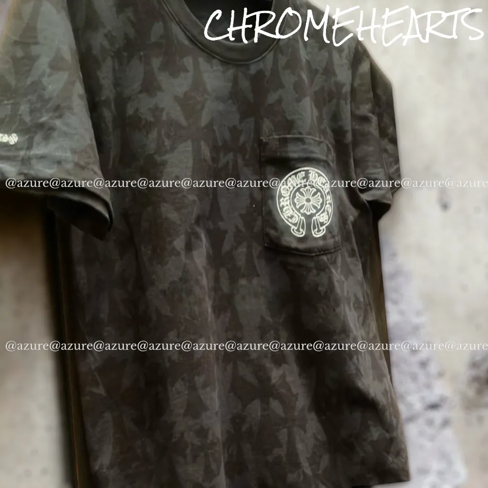 CHROME HEARTS  |Pullovers Monogram Unisex Street Style U-Neck Short Sleeves