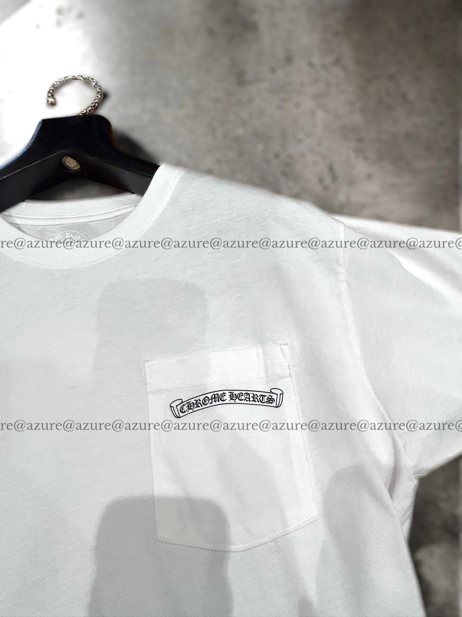 CHROME HEARTS  |Pullovers Unisex Street Style U-Neck Plain Short Sleeves