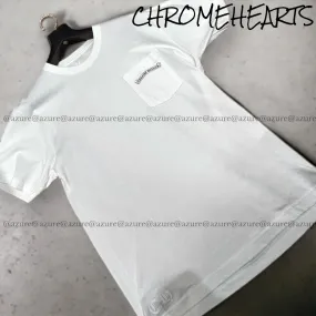 CHROME HEARTS  |Pullovers Unisex Street Style U-Neck Plain Short Sleeves