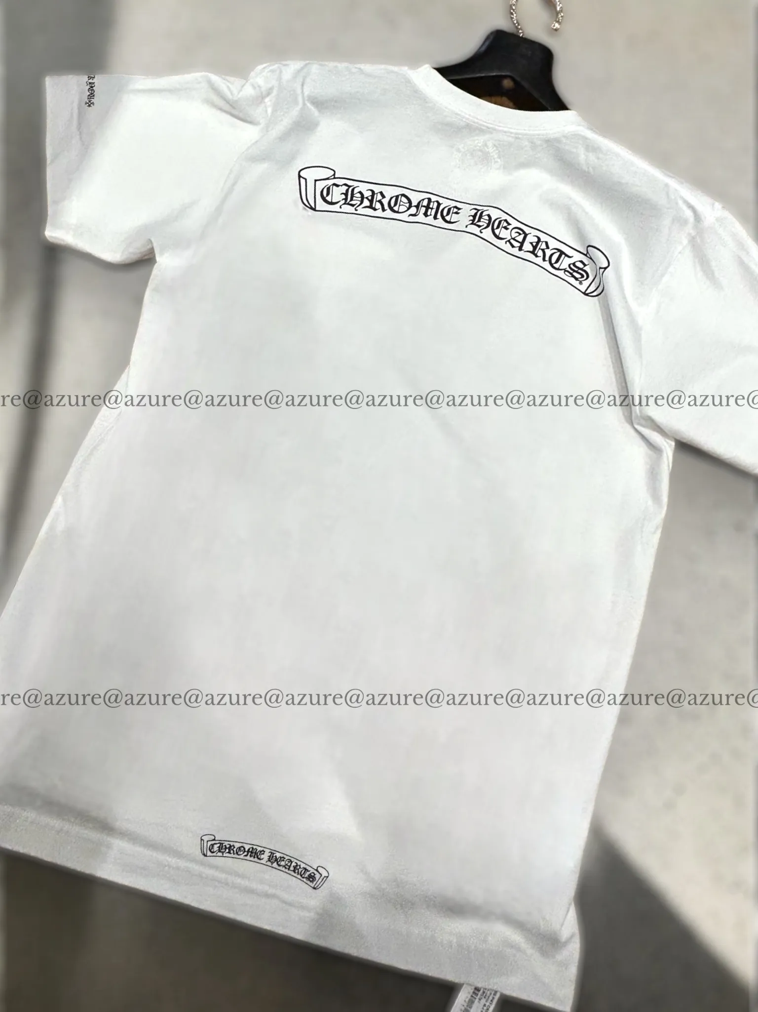 CHROME HEARTS  |Pullovers Unisex Street Style U-Neck Plain Short Sleeves